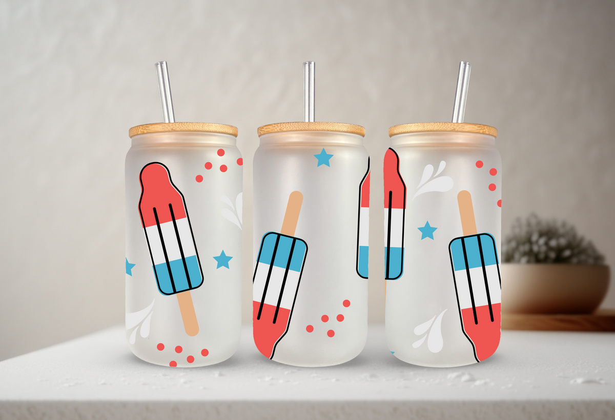 Patriotic Bomb Pop | UVDTF Cup Wrap 20oz