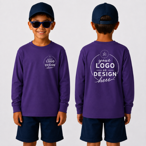 CUSTOM LOGO | Youth Unisex Long Sleeve Shirt [GILDAN]