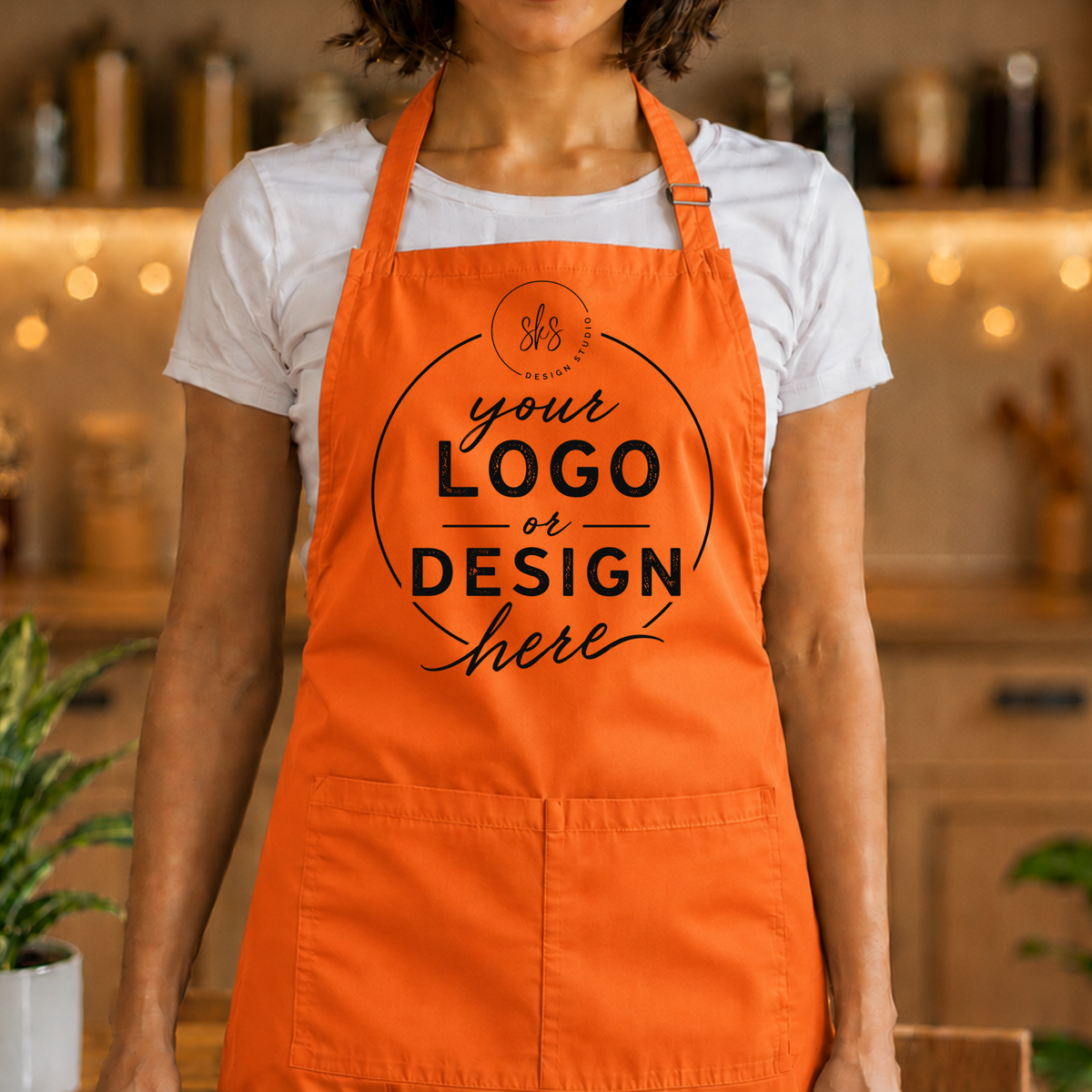 CUSTOM LOGO | Apron with Pocket