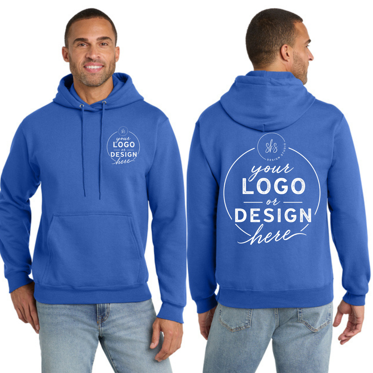 CUSTOM LOGO | Tall Hoodie [Port & Co]