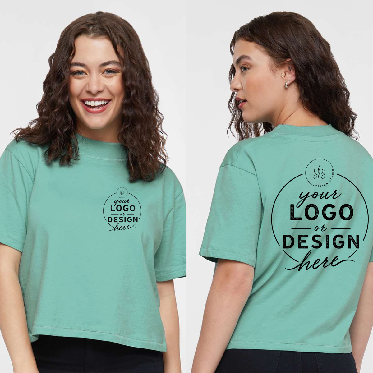 CUSTOM LOGO | Women's Boxy T-Shirt [LAT]