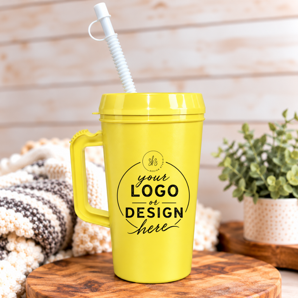 CUSTOM LOGO | UVDTF | 34oz Mega Trucker Mug