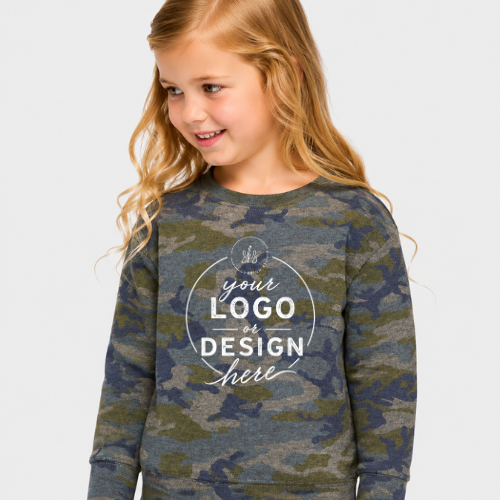 CUSTOM LOGO | Toddler Crewneck Sweatshirt [RABBIT SKINS]