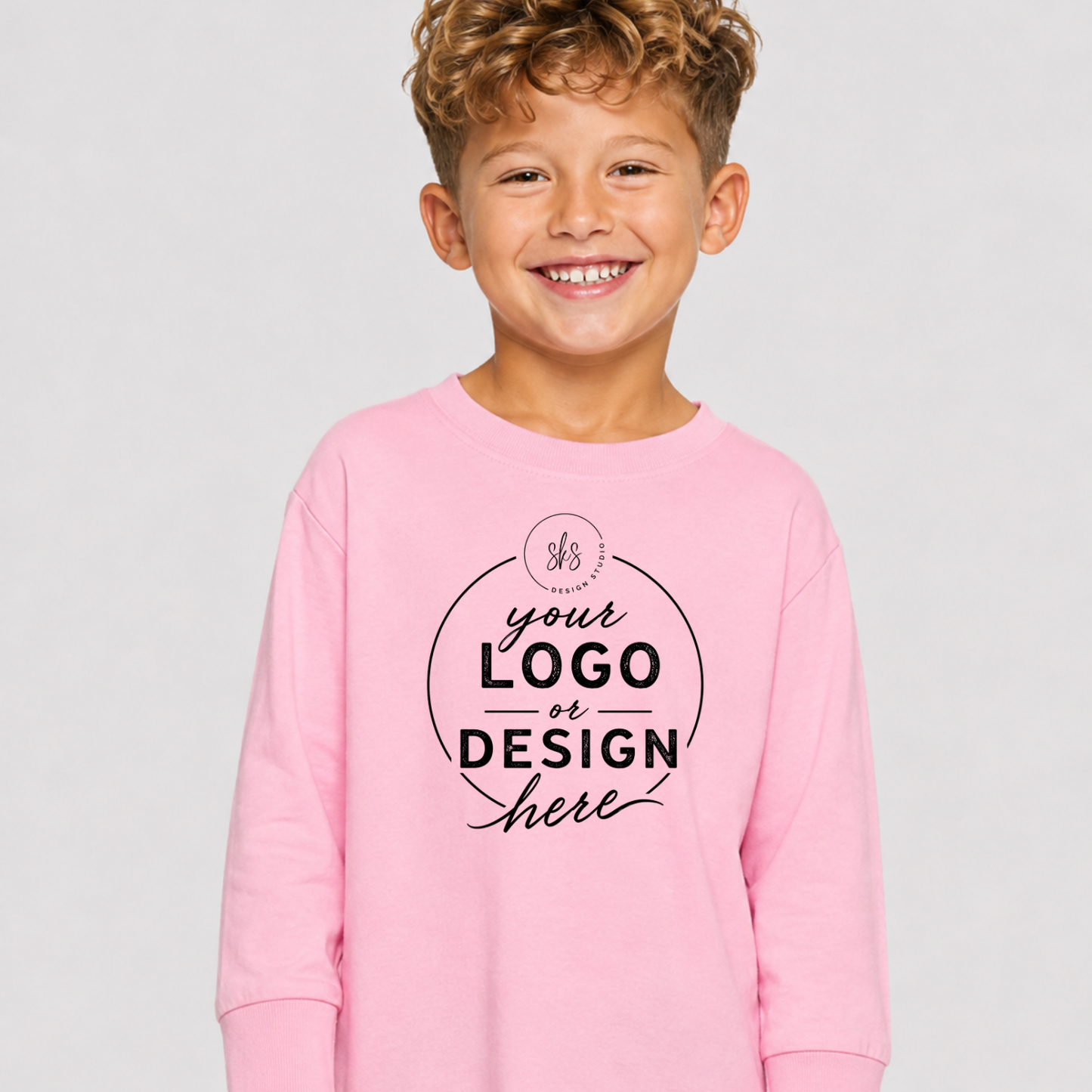CUSTOM LOGO | Toddler Long Sleeve Shirt [RABBIT SKINS]