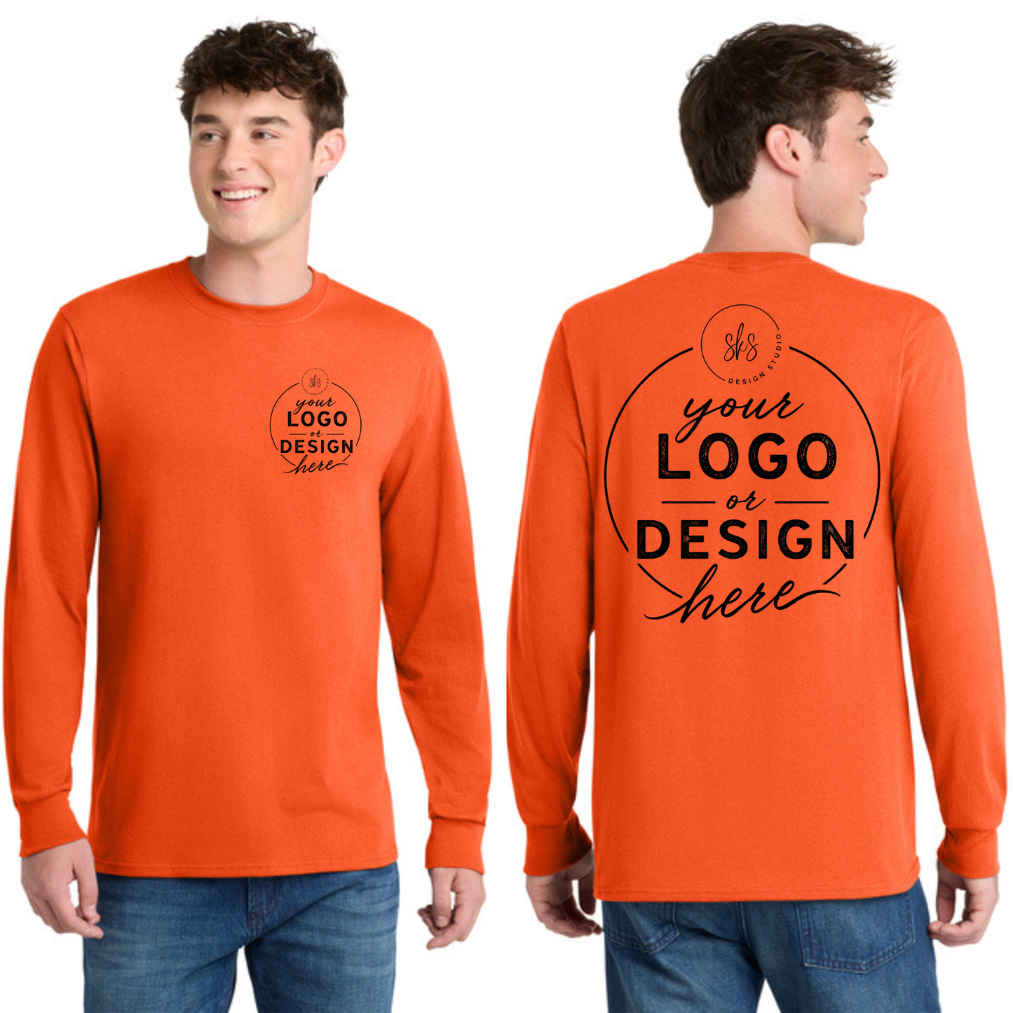 CUSTOM LOGO | Tall Long Sleeve Shirt [Port & Co]