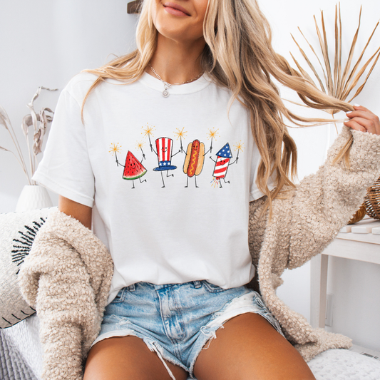 Patriotic Doodles | Unisex T-Shirt [COMFORT COLORS]