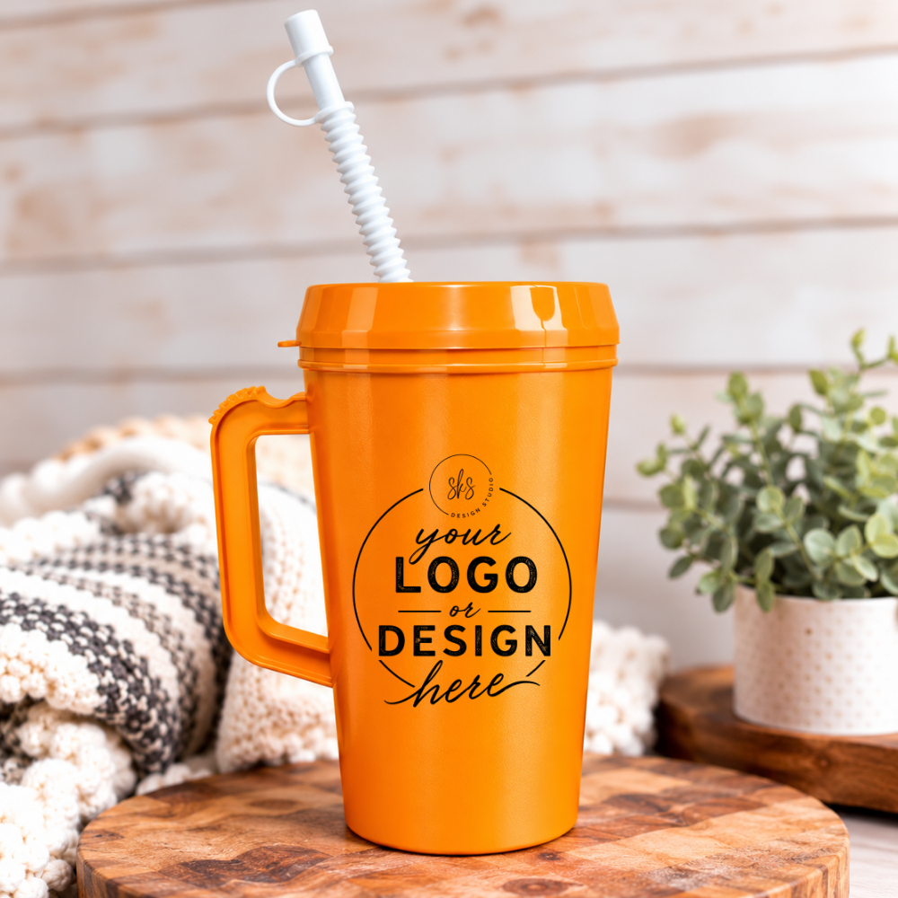 CUSTOM LOGO | UVDTF | 34oz Mega Trucker Mug