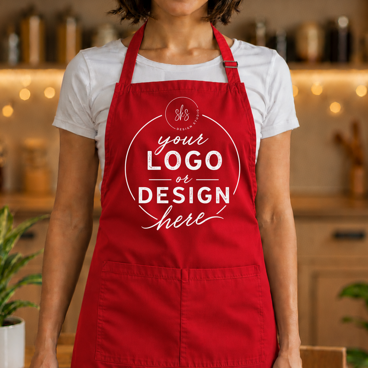 CUSTOM LOGO | Apron with Pocket