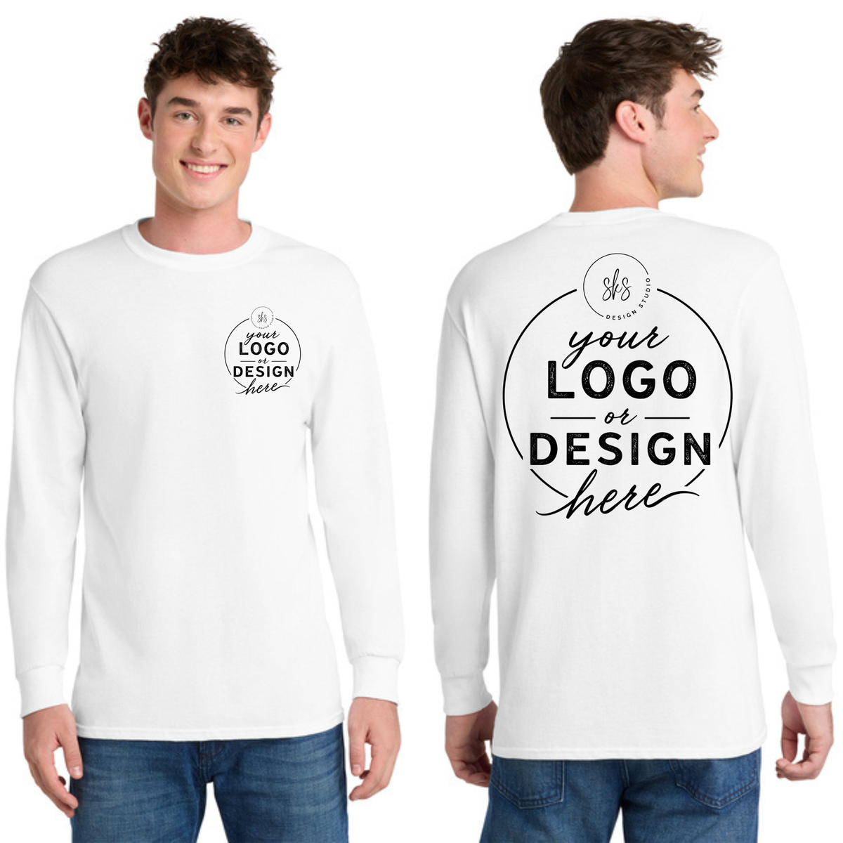 CUSTOM LOGO | Tall Long Sleeve Shirt [Port & Co]
