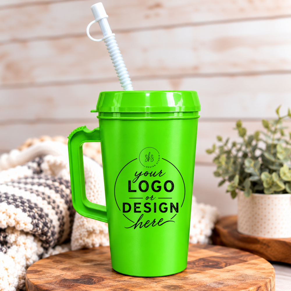 CUSTOM LOGO | UVDTF | 34oz Mega Trucker Mug