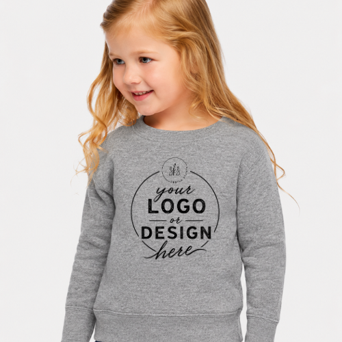 CUSTOM LOGO | Toddler Crewneck Sweatshirt [RABBIT SKINS]