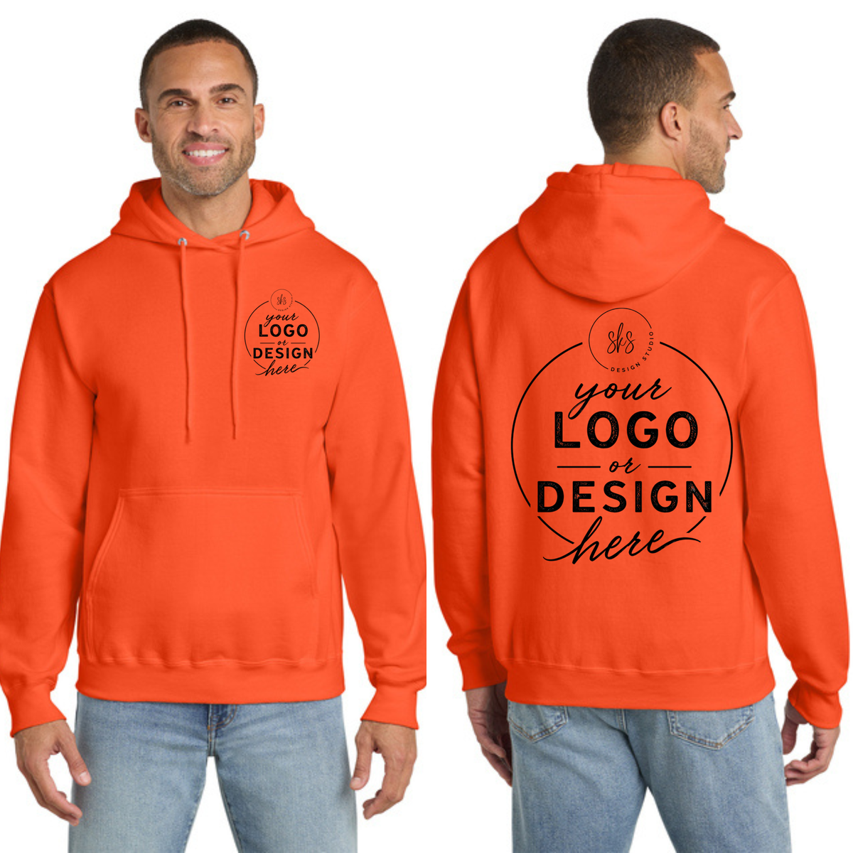 CUSTOM LOGO | Tall Hoodie [Port & Co]