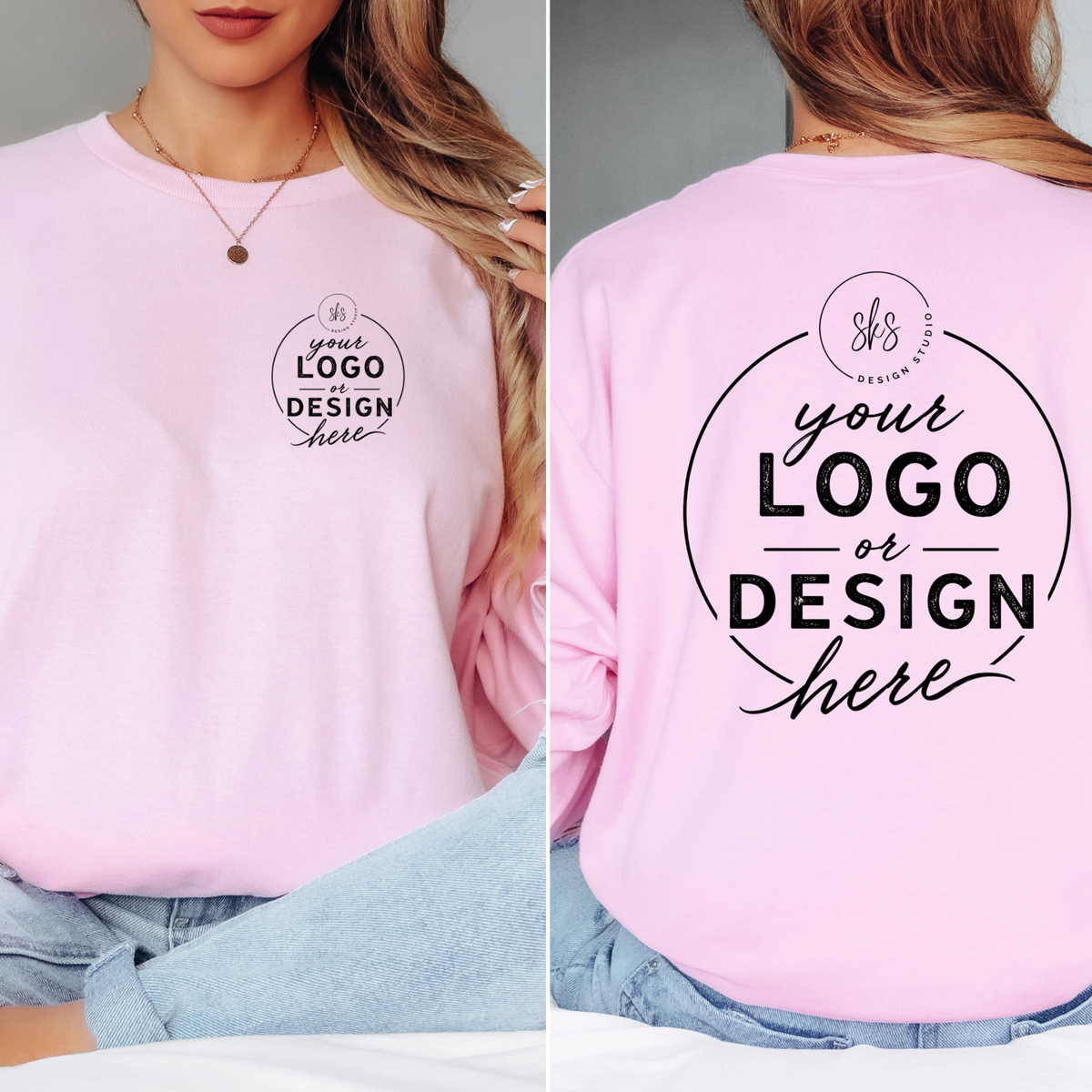 CUSTOM LOGO | Unisex Long Sleeve Shirt [GILDAN]