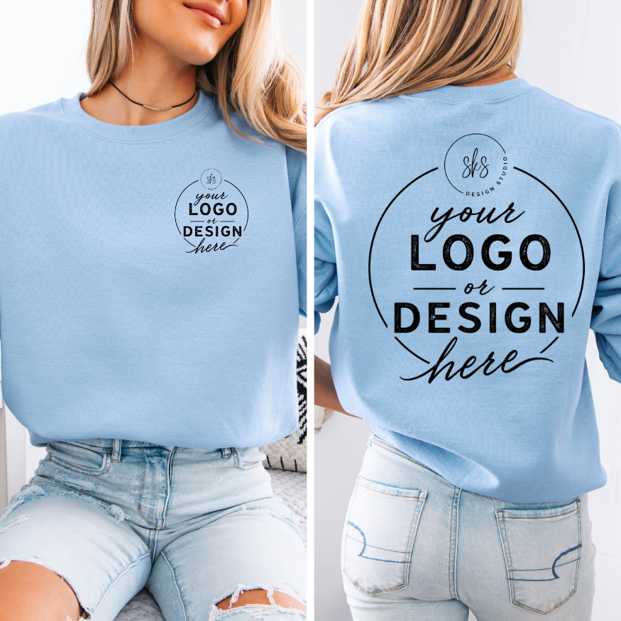 CUSTOM LOGO | Unisex Crewneck Sweatshirt [GILDAN]