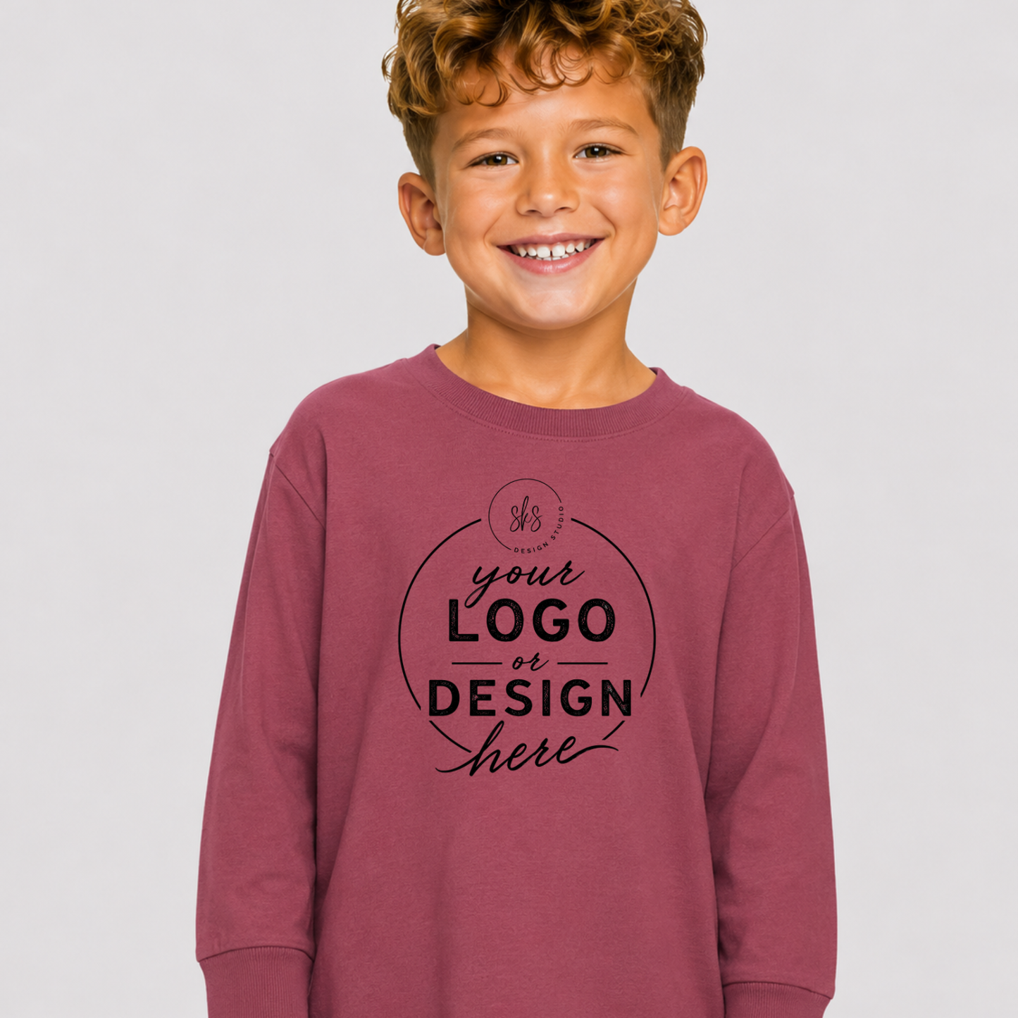 CUSTOM LOGO | Toddler Long Sleeve Shirt [RABBIT SKINS]