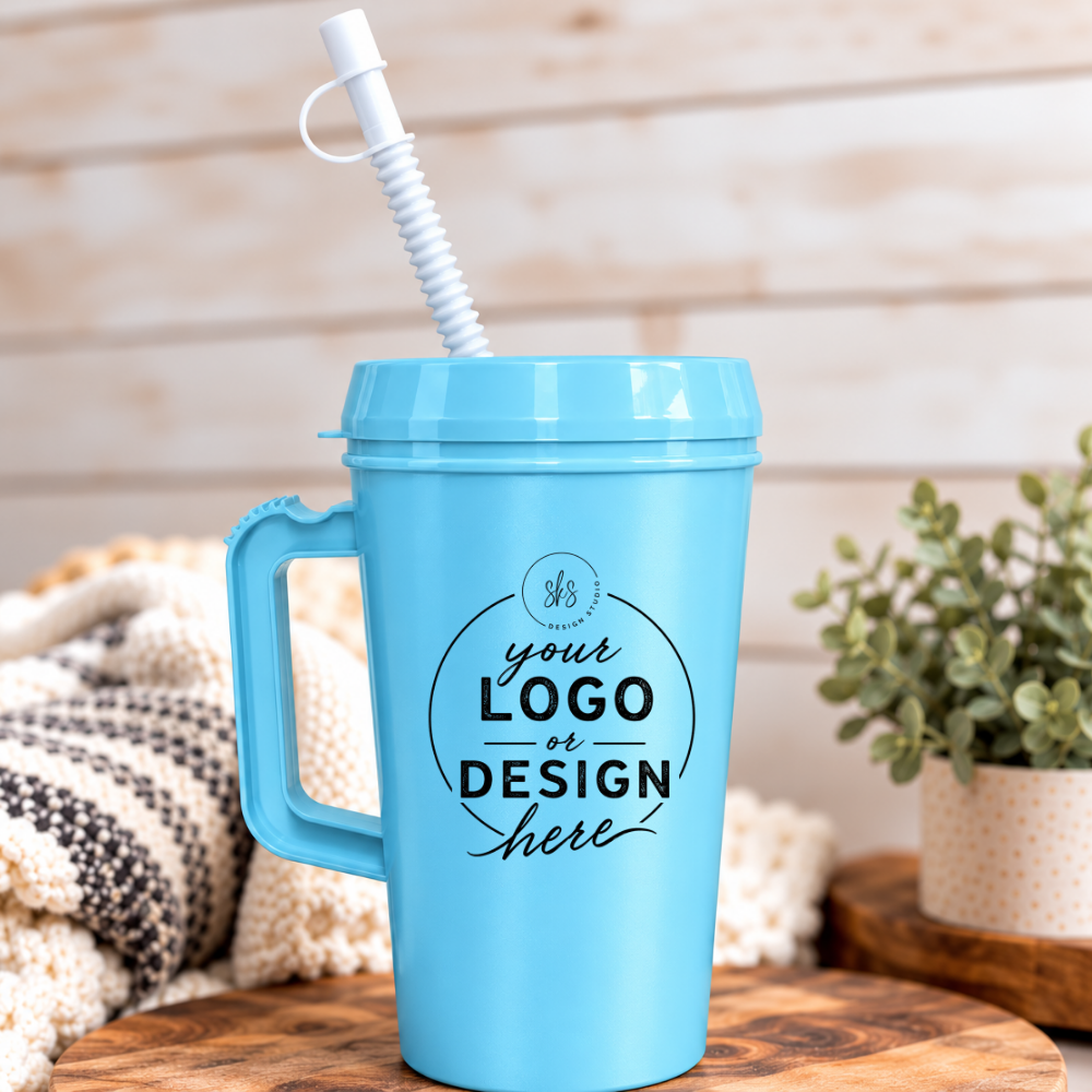 CUSTOM LOGO | UVDTF | 34oz Mega Trucker Mug