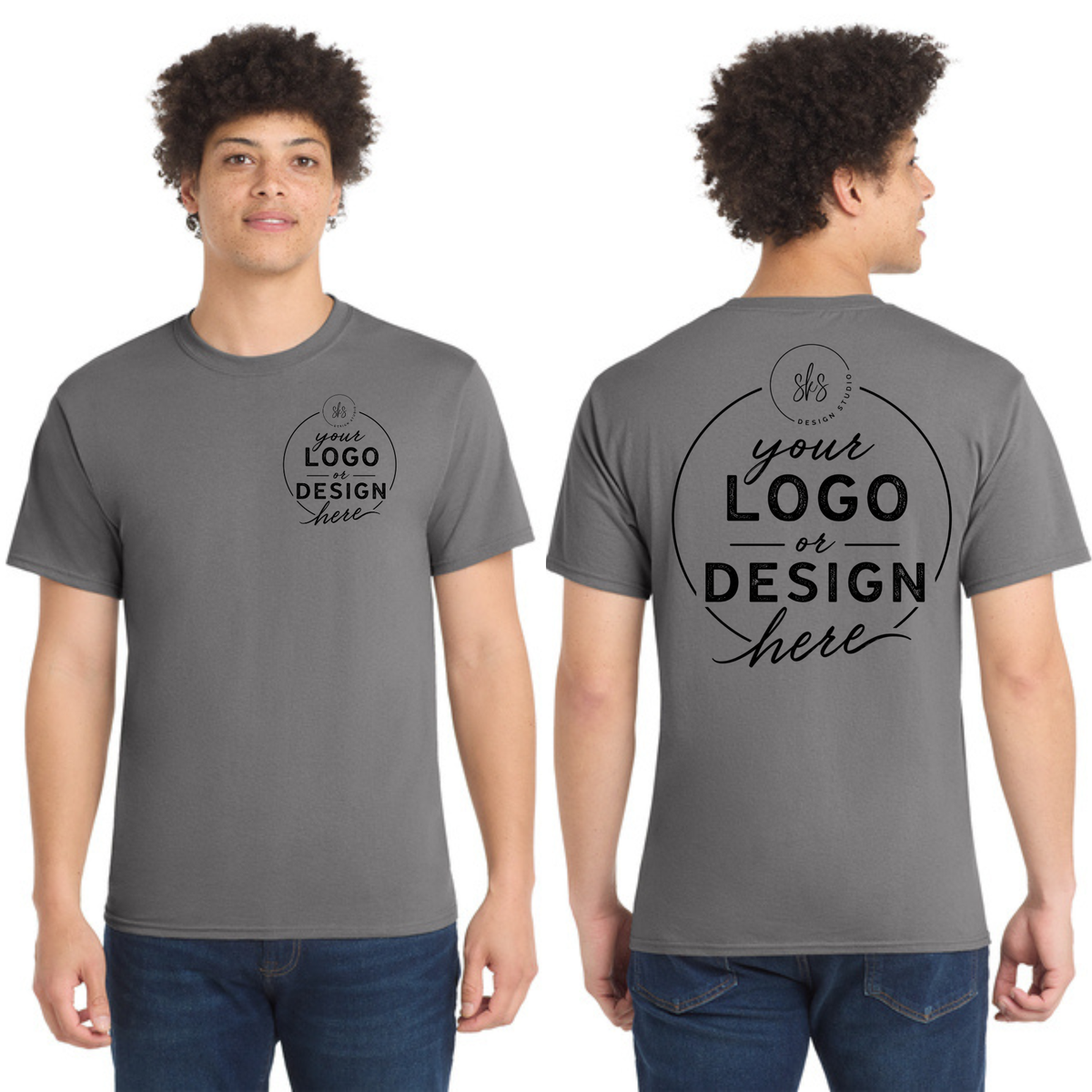 CUSTOM LOGO | Tall T-Shirt [Port & Co]