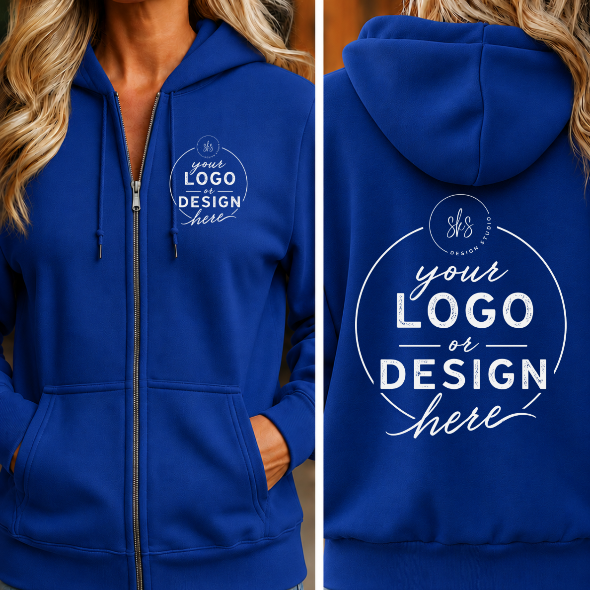 CUSTOM LOGO | Unisex Zip Up Hoodie [GILDAN]