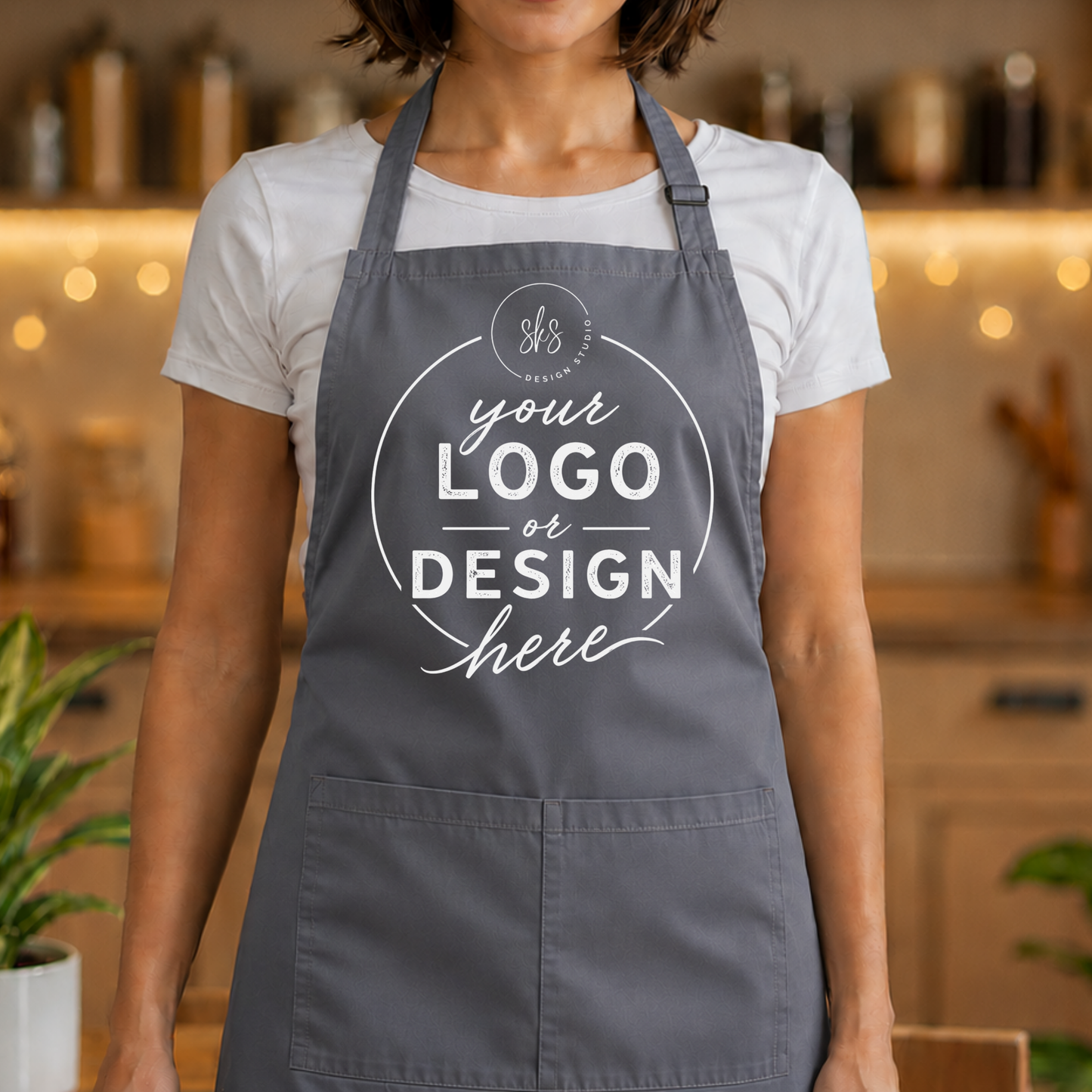 CUSTOM LOGO | Apron with Pocket