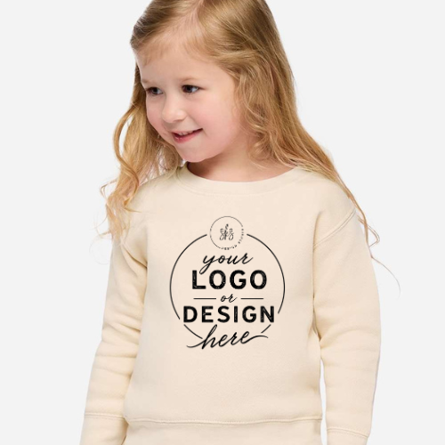CUSTOM LOGO | Toddler Crewneck Sweatshirt [RABBIT SKINS]
