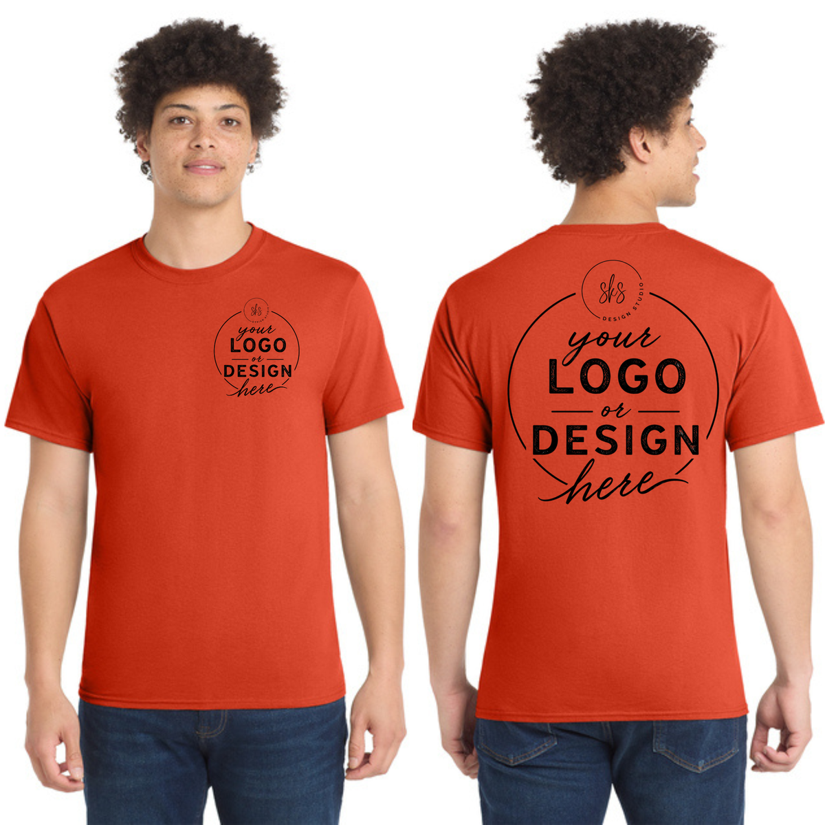CUSTOM LOGO | Tall T-Shirt [Port & Co]