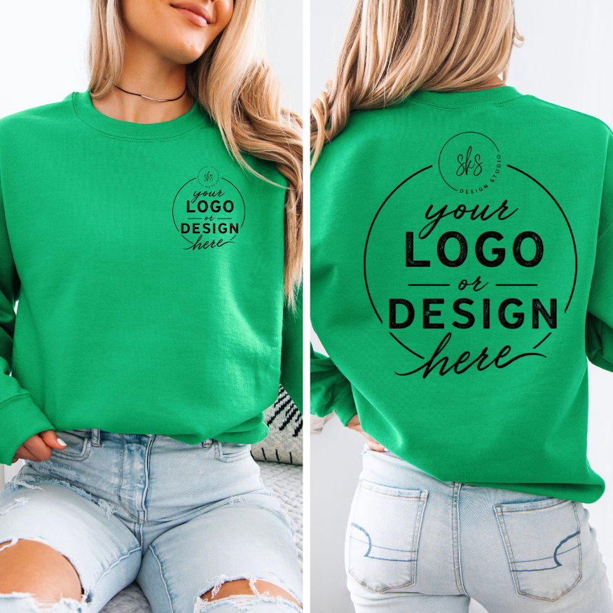 CUSTOM LOGO | Unisex Crewneck Sweatshirt [GILDAN]