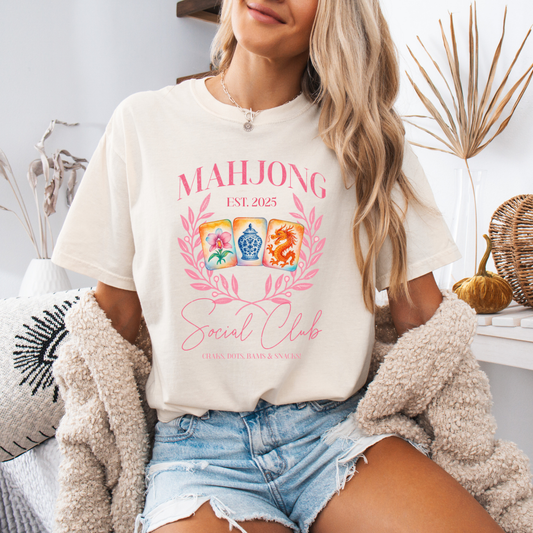 Mahjong Social Club | Unisex T-Shirt [COMFORT COLORS]