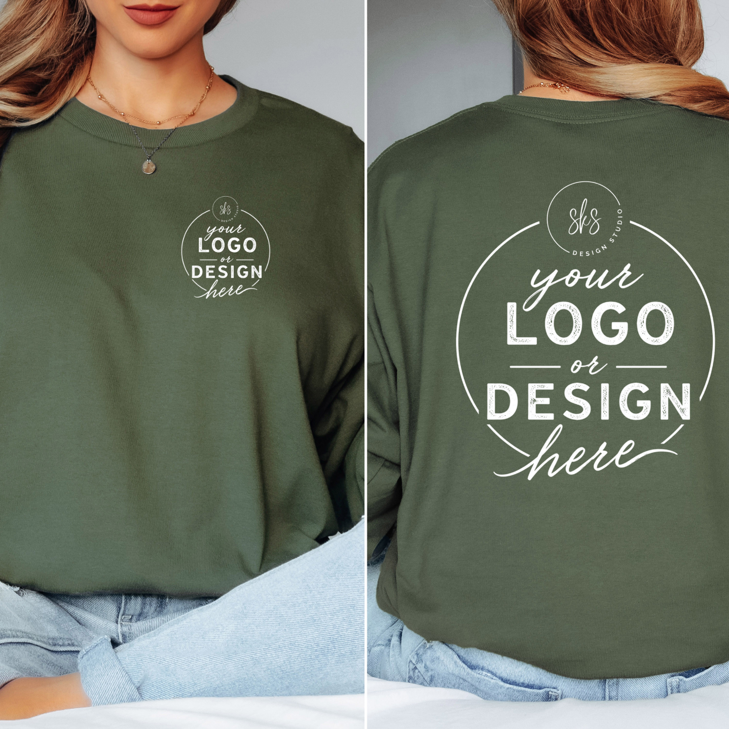 CUSTOM LOGO | Unisex Long Sleeve Shirt [GILDAN]