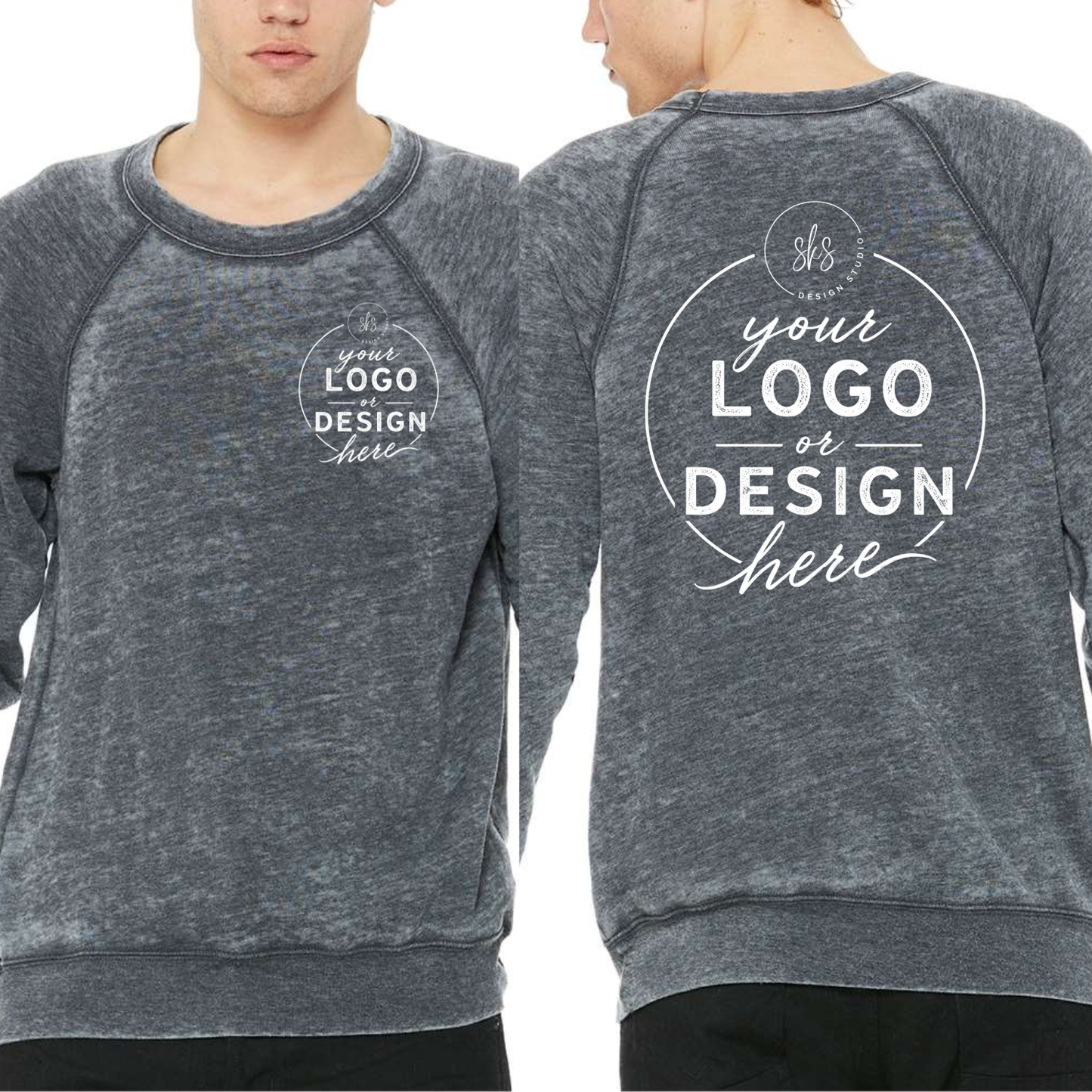 CUSTOM LOGO | Unisex Crewneck Sweatshirt [BELLA CANVAS]