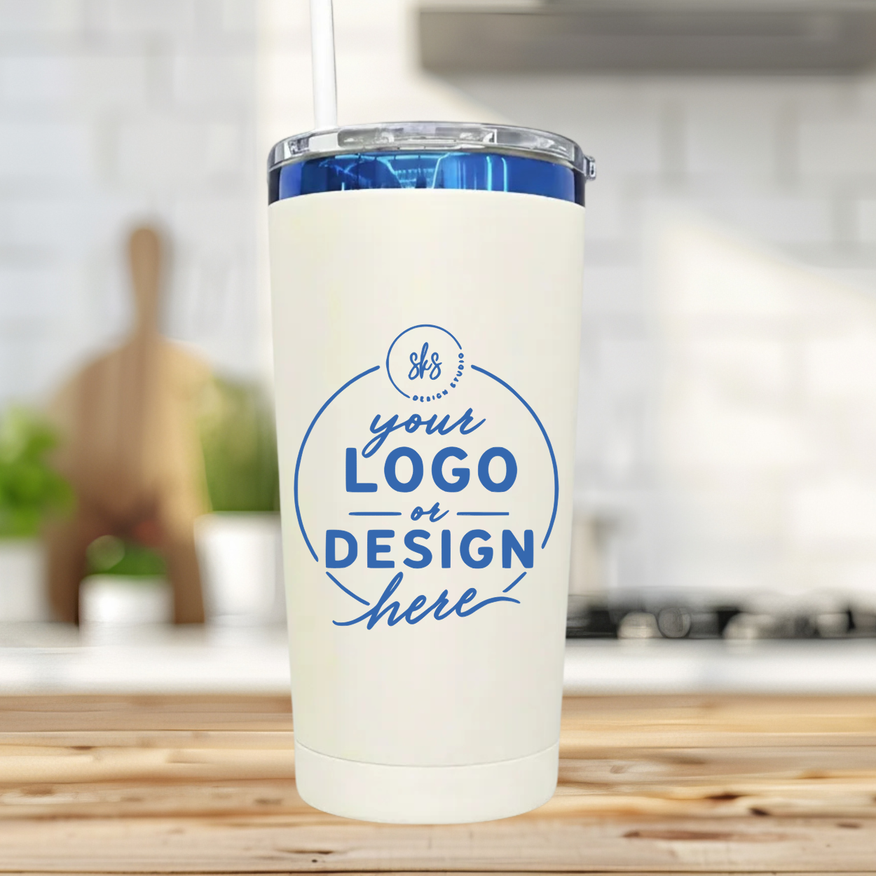 CUSTOM LOGO | ENGRAVED | 20oz Stainless Steel Tumbler