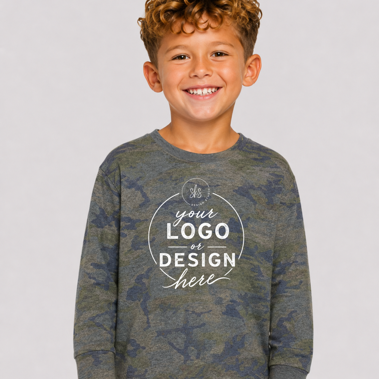 CUSTOM LOGO | Toddler Long Sleeve Shirt [RABBIT SKINS]