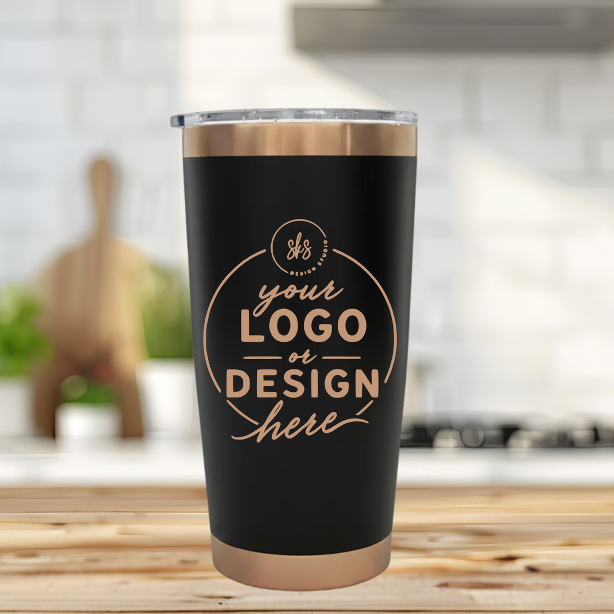 CUSTOM LOGO | ENGRAVED | 20oz Stainless Steel Tumbler