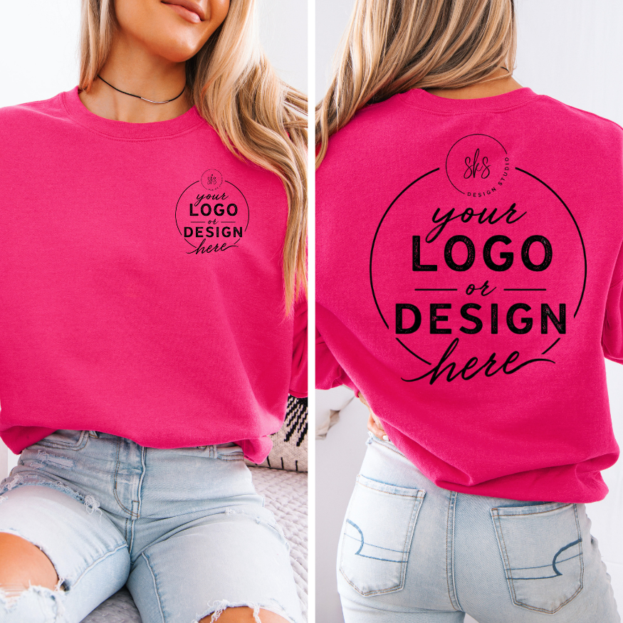 CUSTOM LOGO | Unisex Crewneck Sweatshirt [GILDAN]