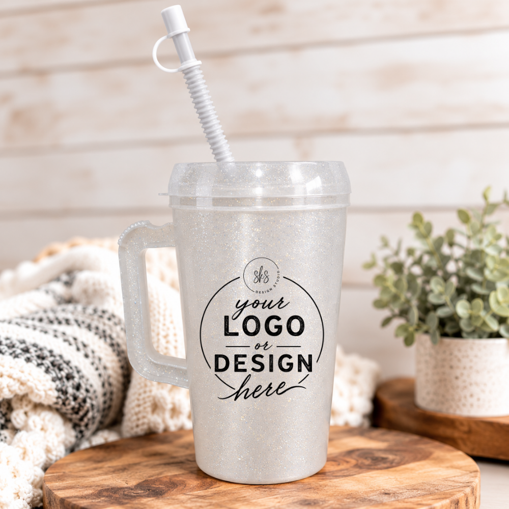 CUSTOM LOGO | UVDTF | 34oz Mega Trucker Mug