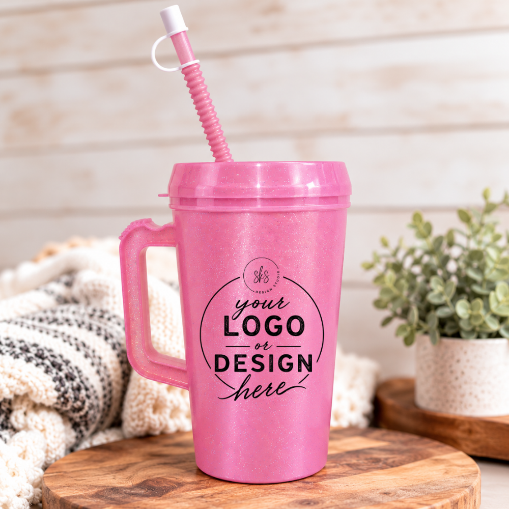 CUSTOM LOGO | UVDTF | 34oz Mega Trucker Mug