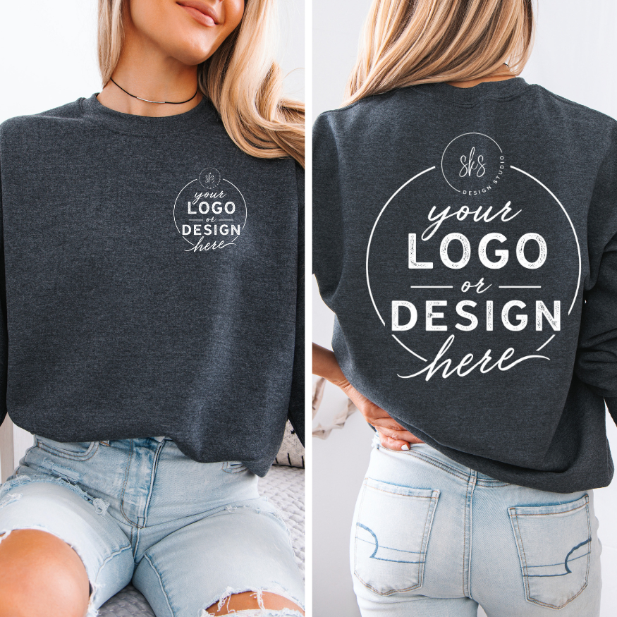 CUSTOM LOGO | Unisex Crewneck Sweatshirt [GILDAN]