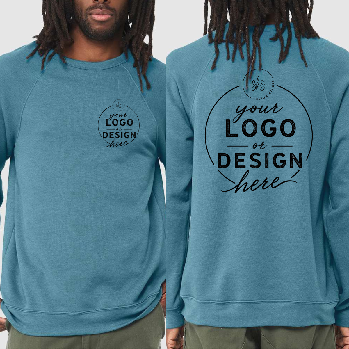 CUSTOM LOGO | Unisex Crewneck Sweatshirt [BELLA CANVAS]