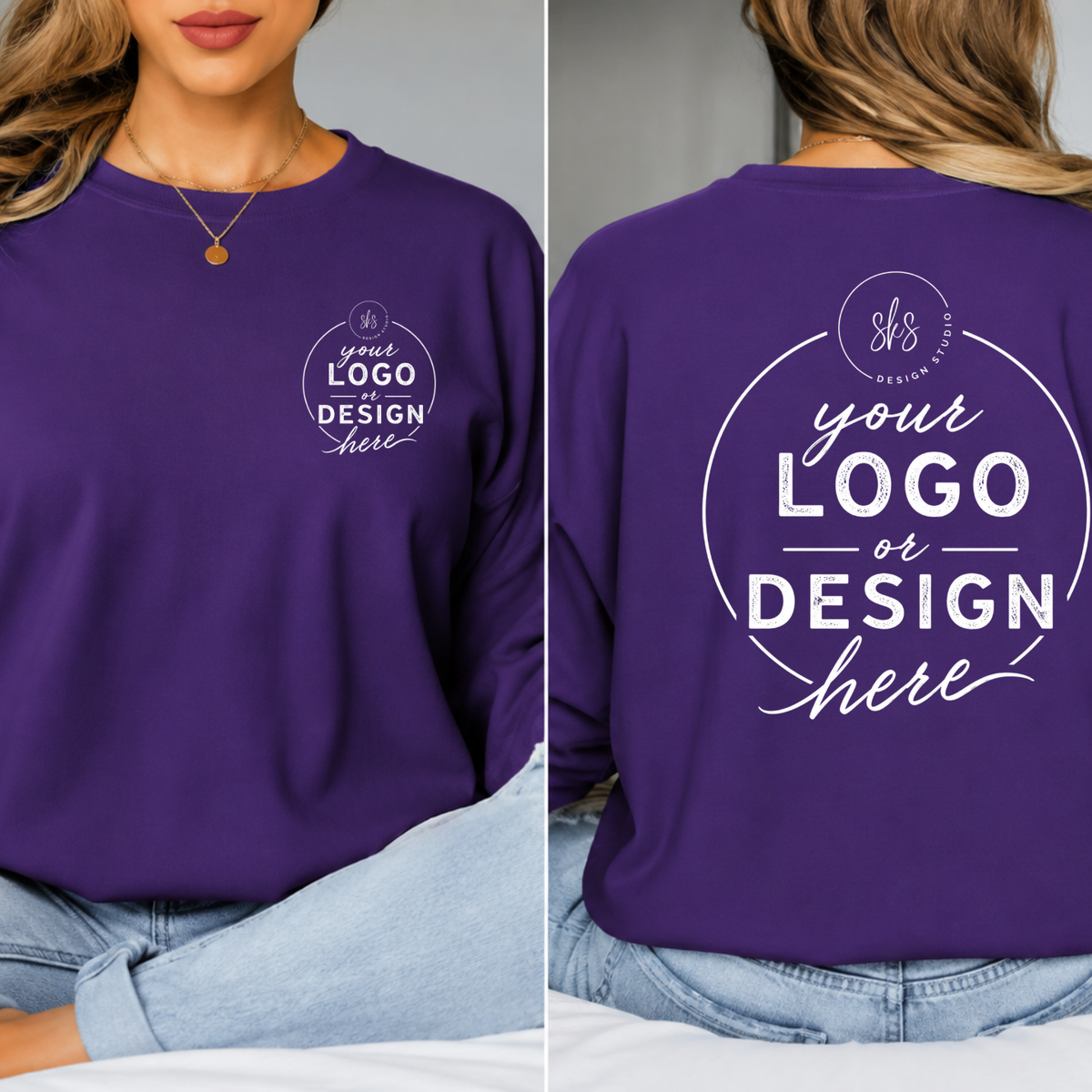 CUSTOM LOGO | Unisex Long Sleeve Shirt [GILDAN]