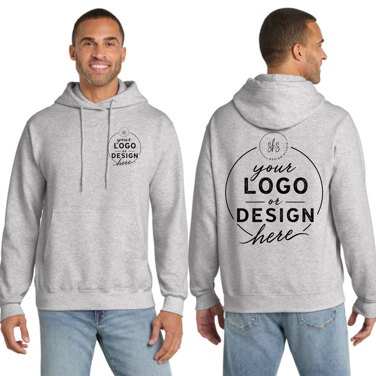 CUSTOM LOGO | Tall Hoodie [Port & Co]