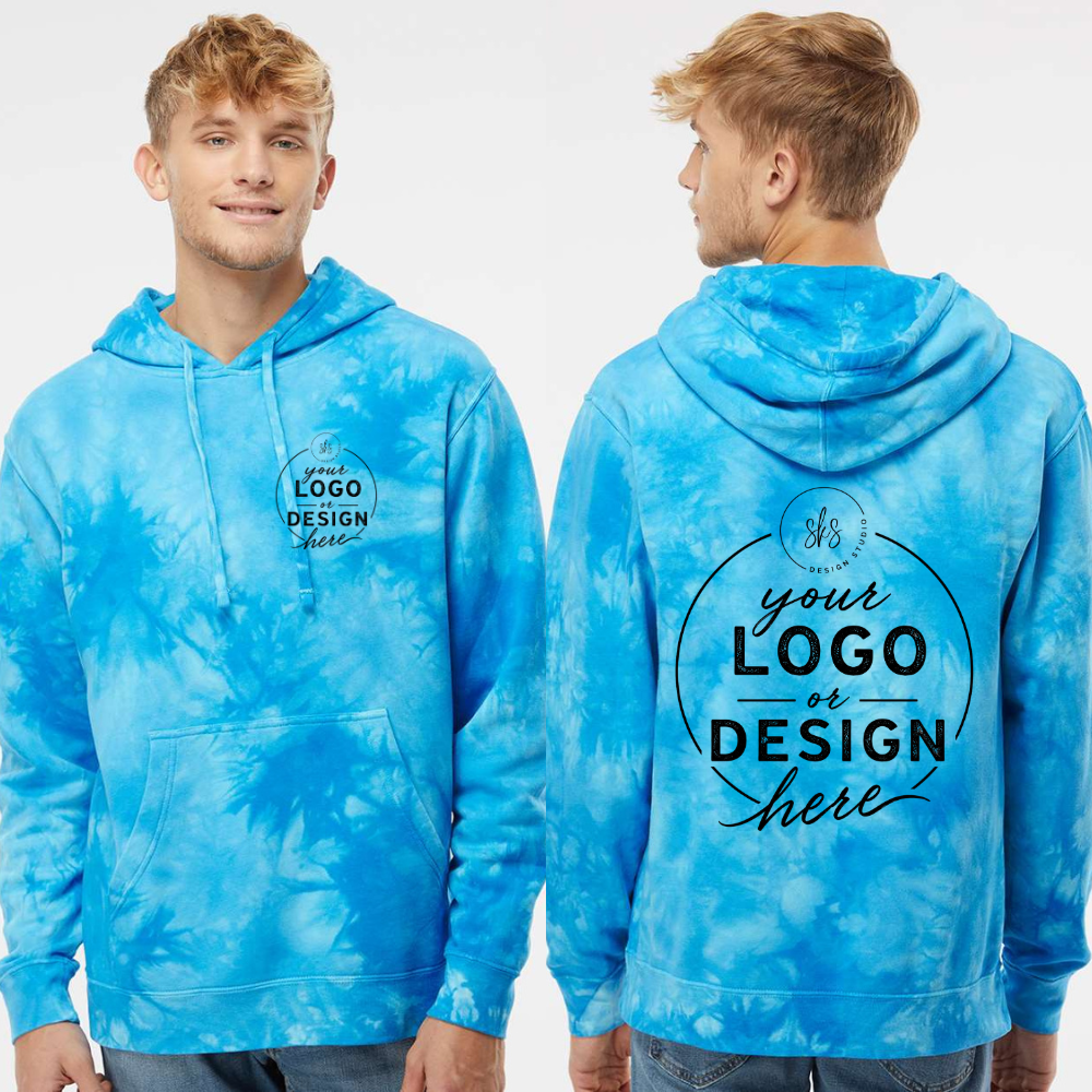 CUSTOM LOGO | Unisex Tie-Dyed Hoodie [INDEPENDENT TRADING CO.]
