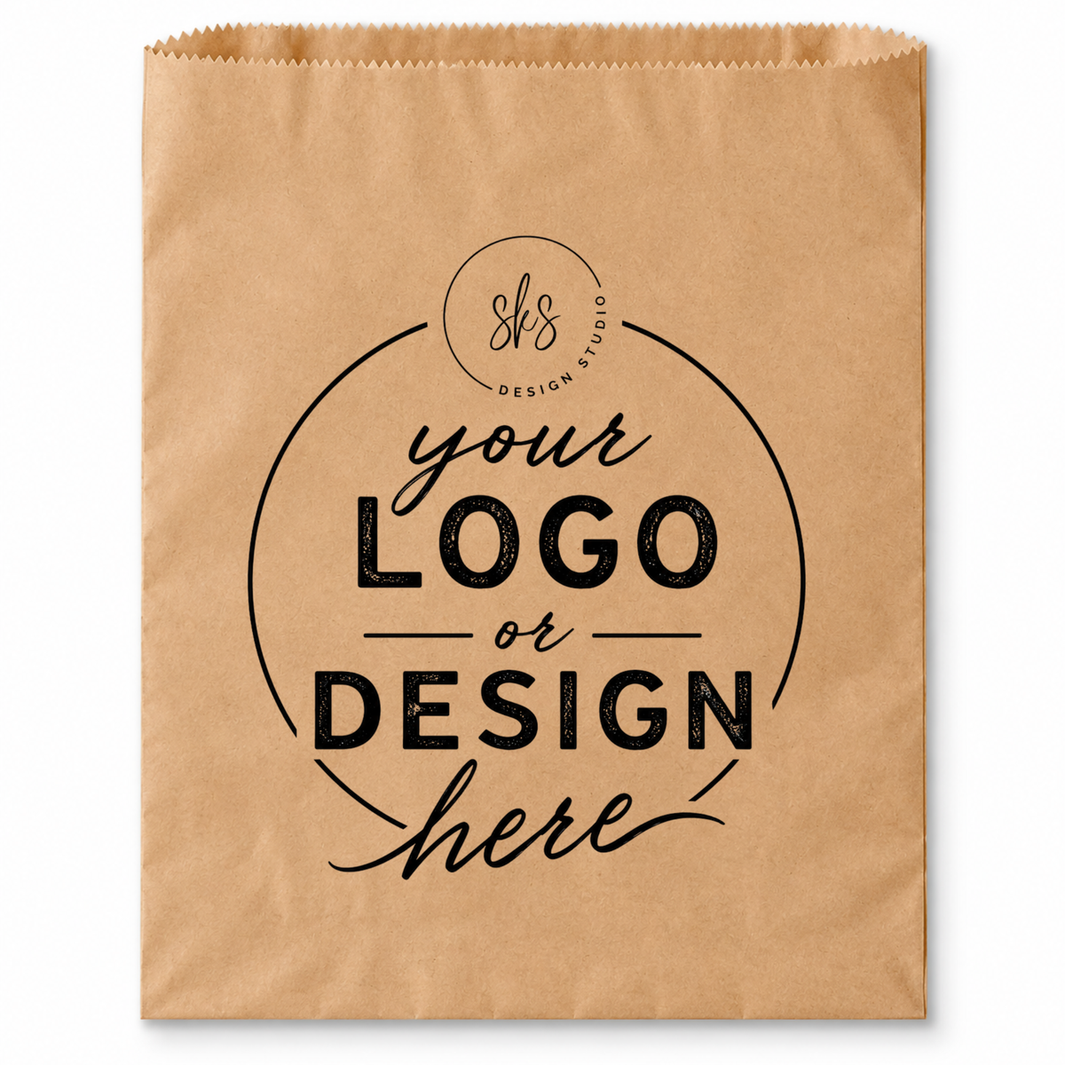 CUSTOM LOGO | Flat Merchandise Bag