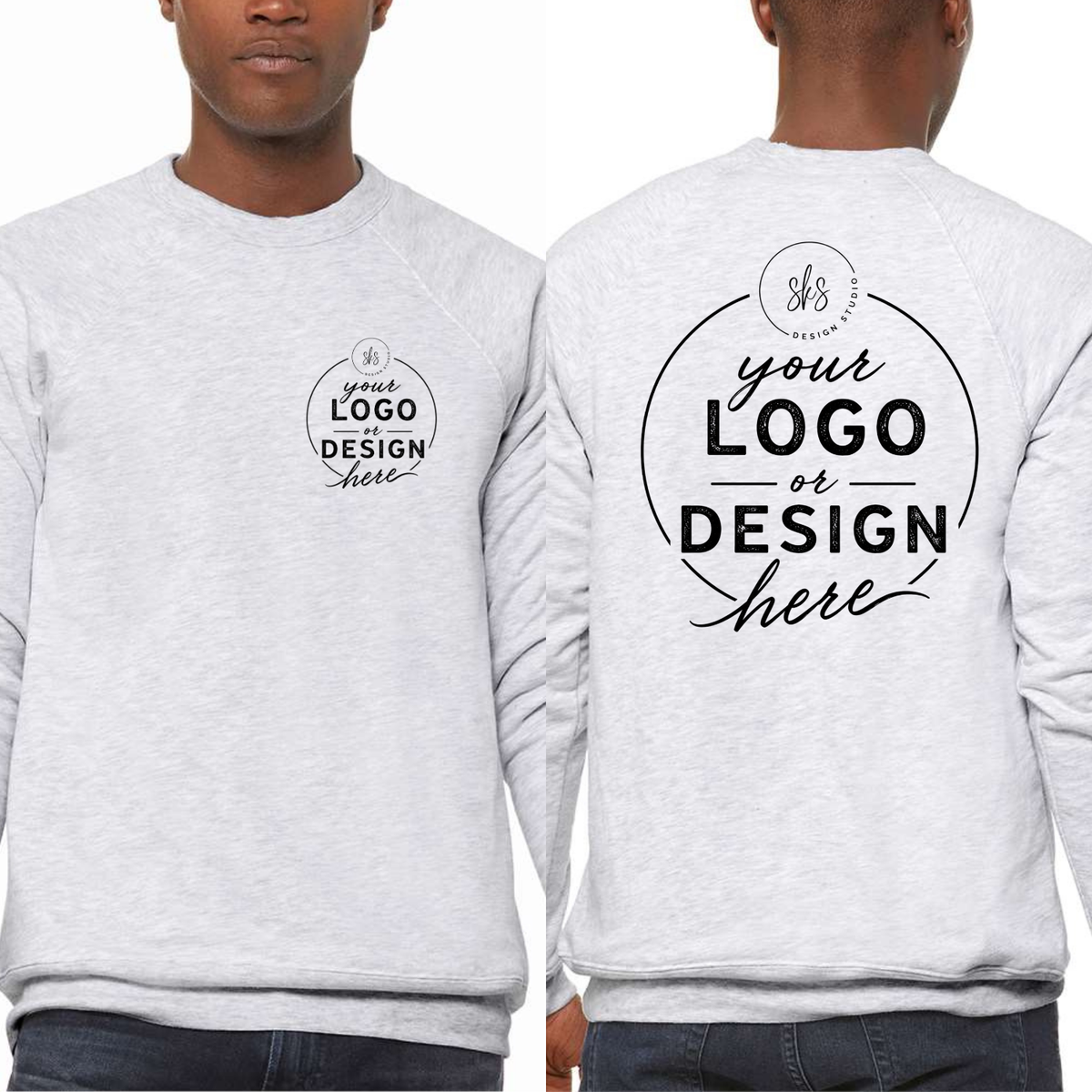 CUSTOM LOGO | Unisex Crewneck Sweatshirt [BELLA CANVAS]