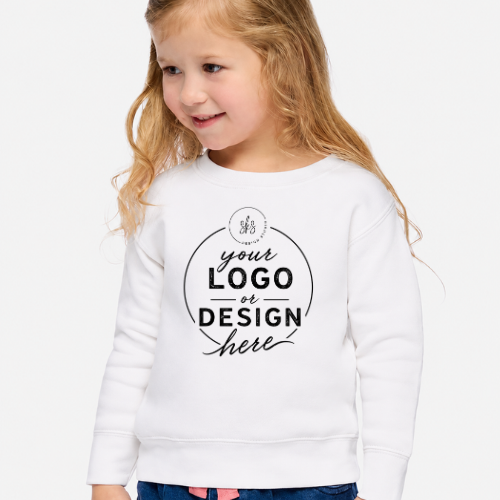 CUSTOM LOGO | Toddler Crewneck Sweatshirt [RABBIT SKINS]