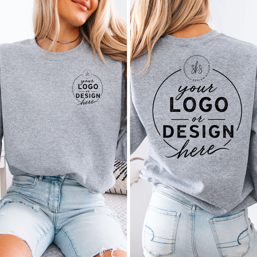 CUSTOM LOGO | Unisex Crewneck Sweatshirt [GILDAN]