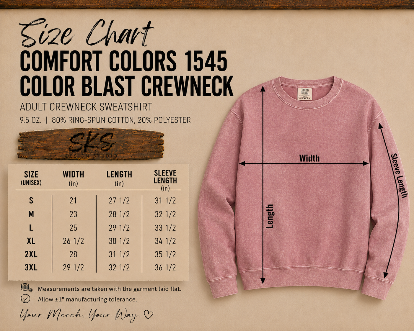 CUSTOM LOGO | Unisex Color Blast Crewneck Sweatshirt [COMFORT COLORS]