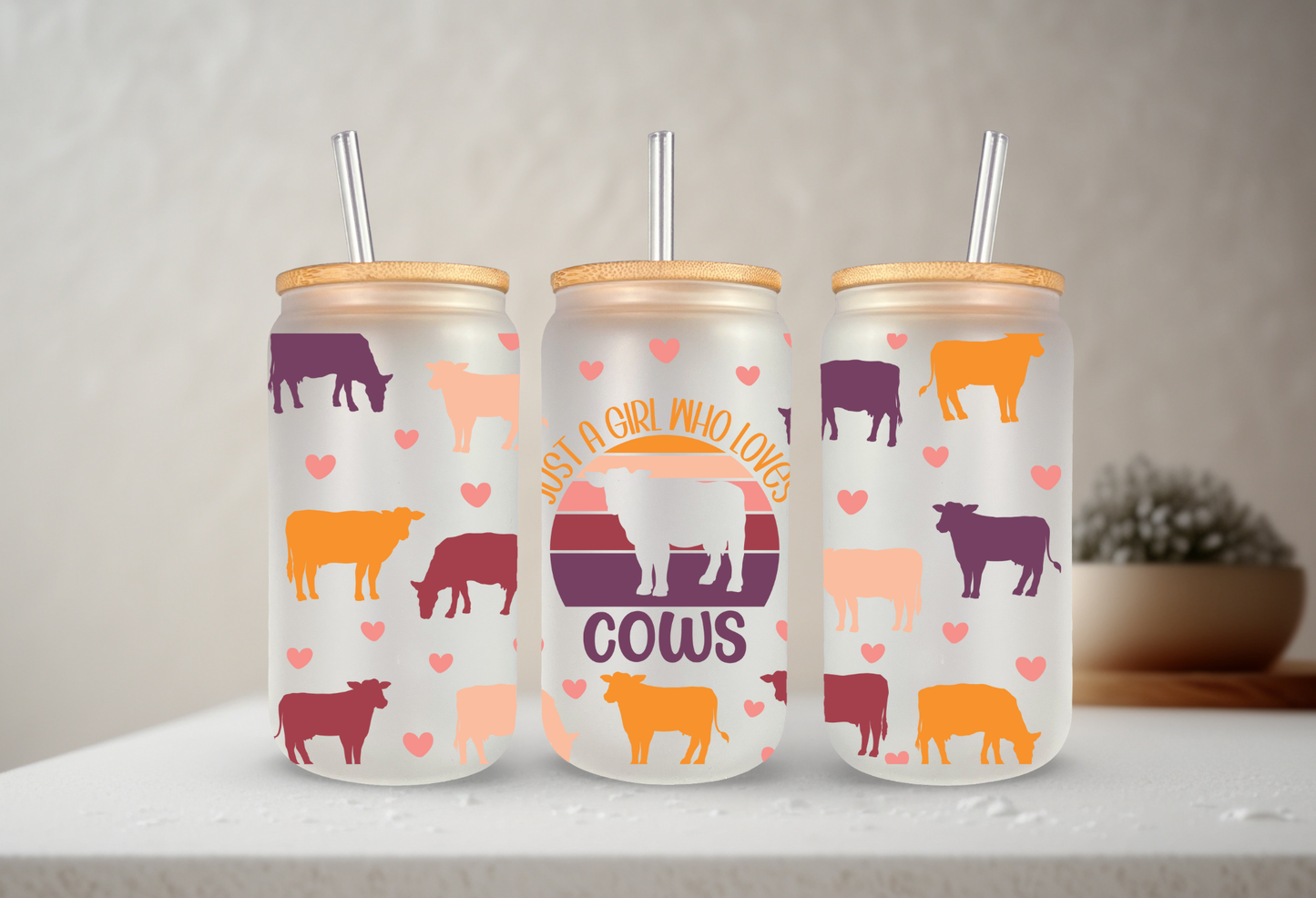 Just A Girl Who Loves Cows | UVDTF Cup Wrap 20oz