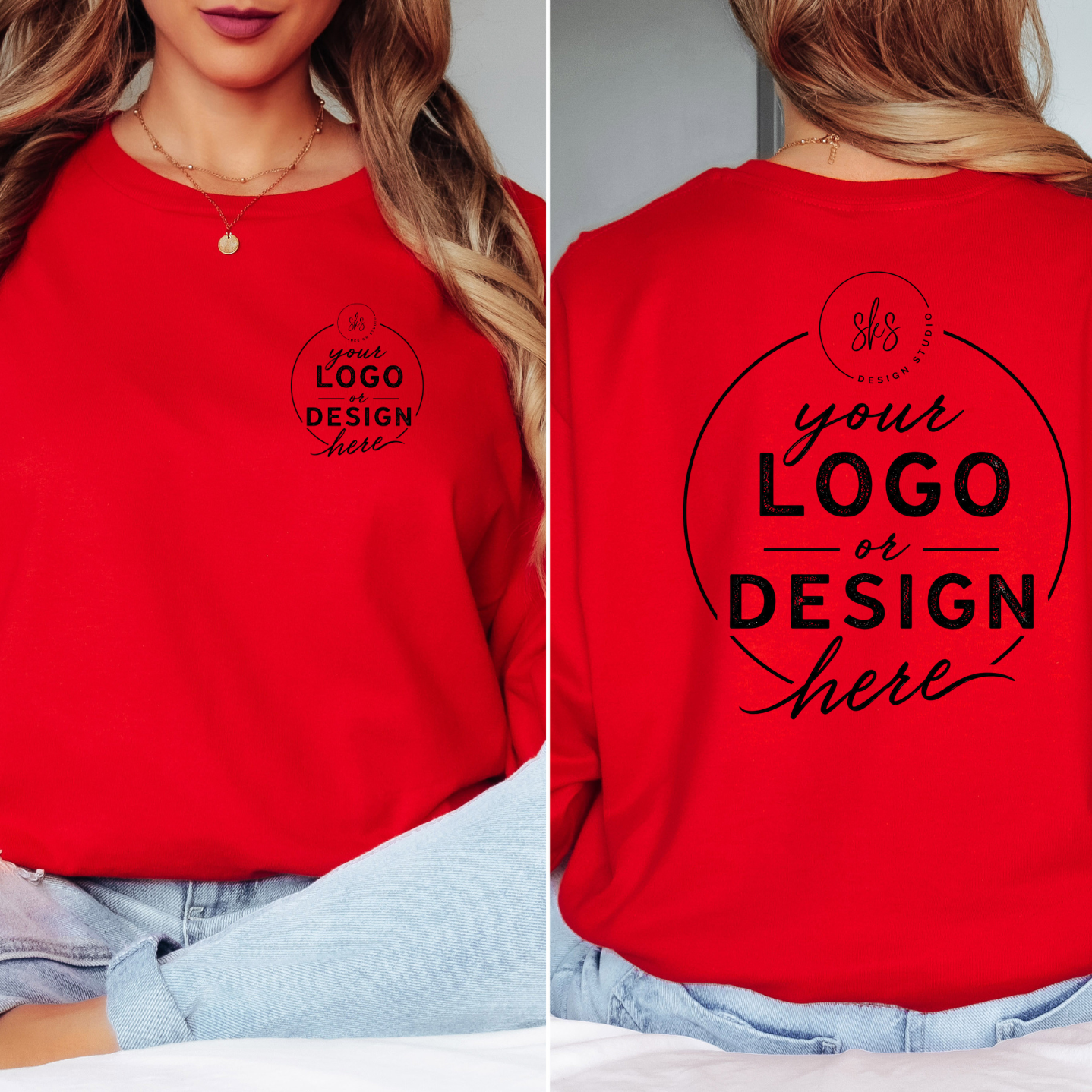 CUSTOM LOGO | Unisex Long Sleeve Shirt [GILDAN]