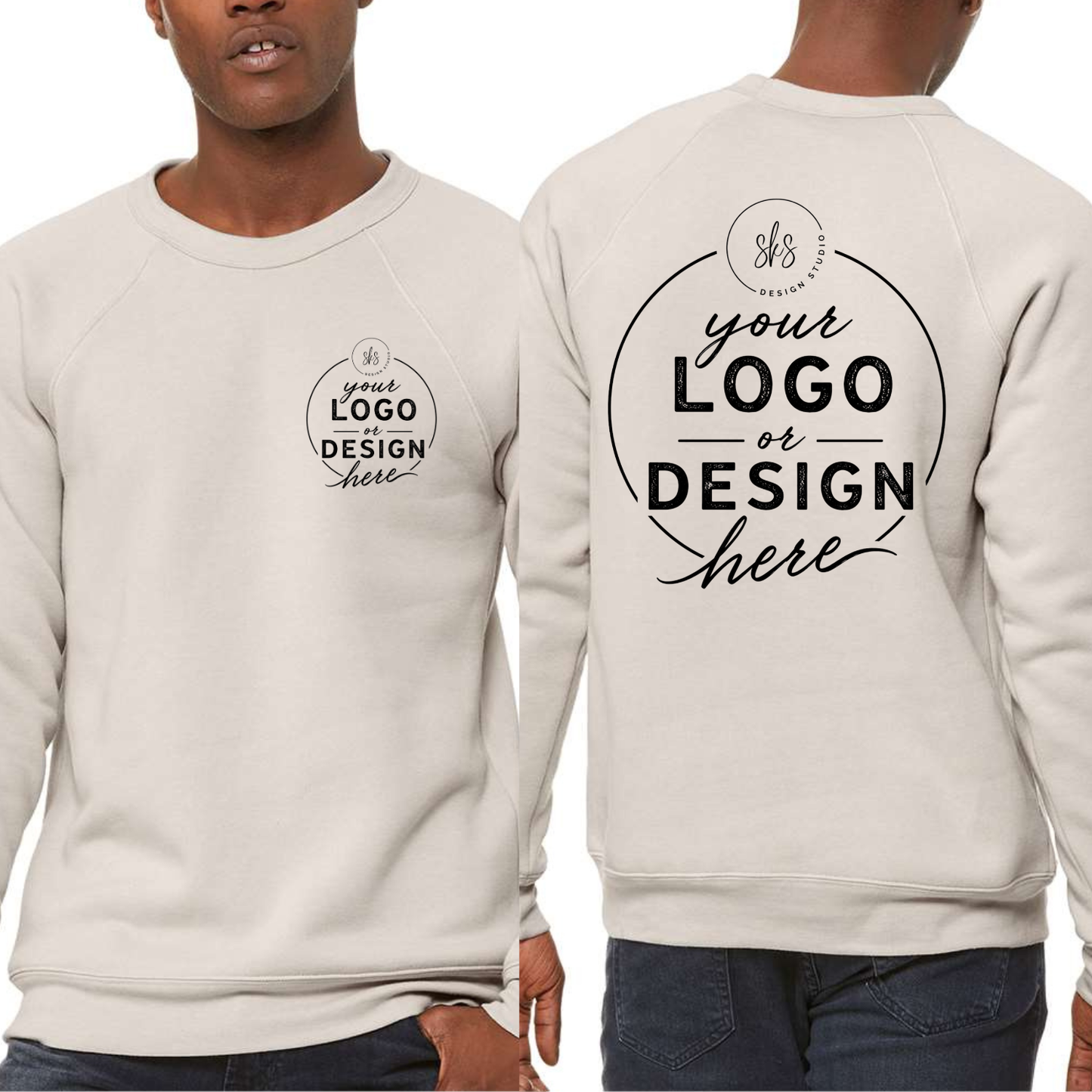 CUSTOM LOGO | Unisex Crewneck Sweatshirt [BELLA CANVAS]