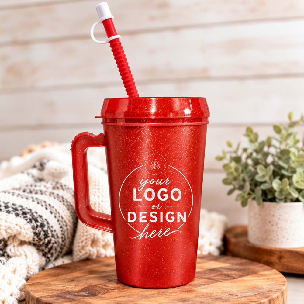 CUSTOM LOGO | UVDTF | 34oz Mega Trucker Mug