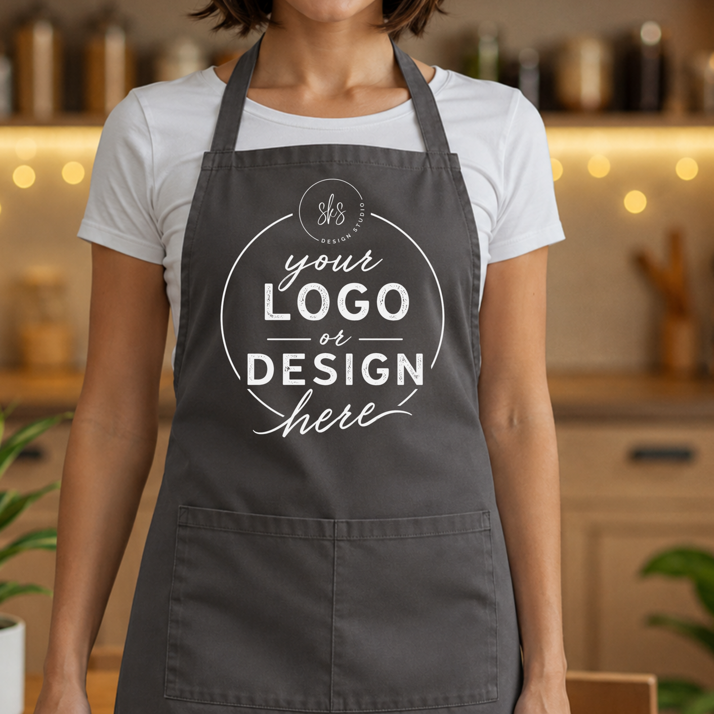 CUSTOM LOGO | Apron with Pocket